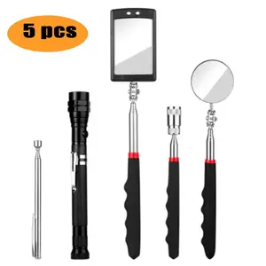 Multipurpose Car Repair Inspection Mirror, Multifunctional Car Repair Inspection Mirror, LED Light Reflective Mirror, Professional Hand Tool, Automotive Maintenance Tools