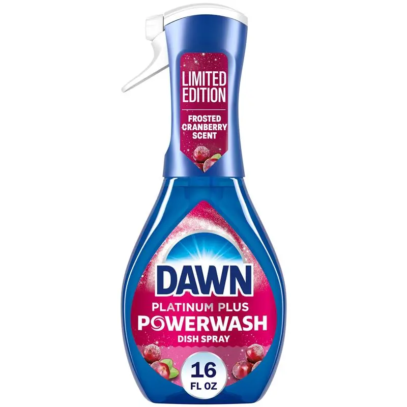 16 Fl Oz Power wash Spray Dish Soap Dishwashing Liquid Cleaning Scent Cranberry Household Scented