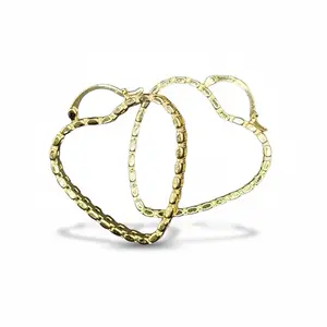 Heart Link Hoops Heart Link Hoops