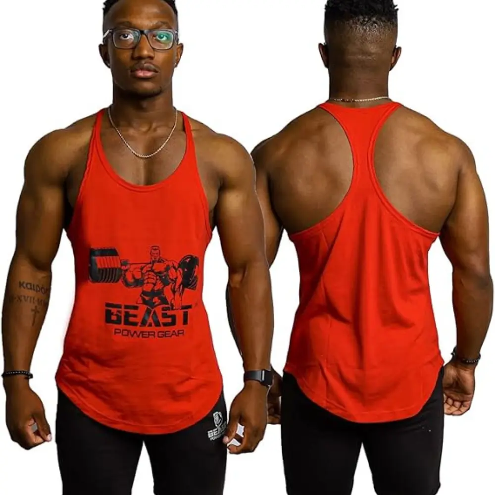 Tank Tops Men, Y-Back Muscle Mens Tank Top, Breathable, Dry Fit Sleeveless Shirts for Men, Bodybuilding Muscle Shirts for Men