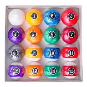 2 1/4" 4.3 Ounces in Weight Billiard Table Pool Ball Set - Pearl Style