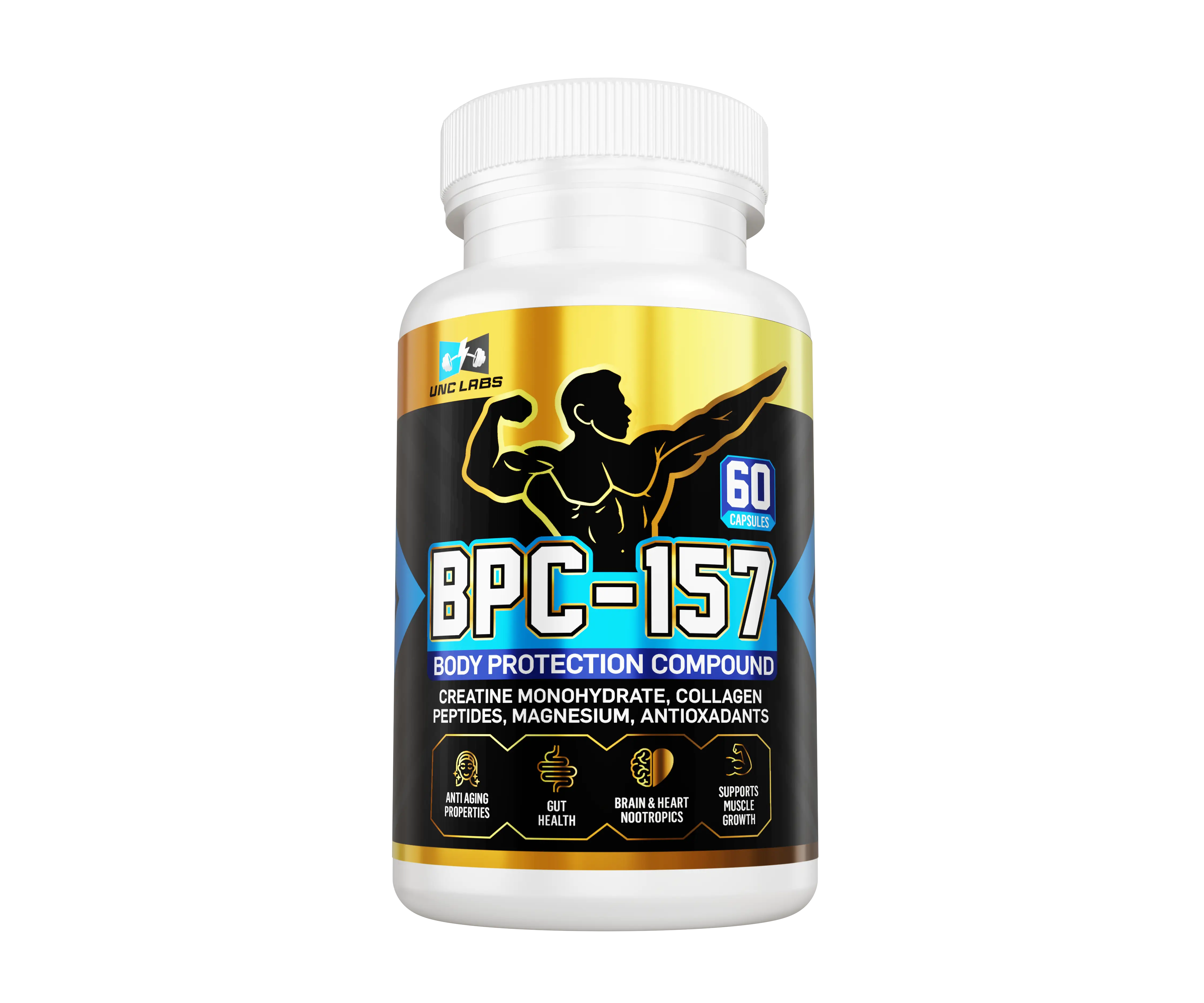 BPC-157 Peptide Blend Plus Creatine Magnesium & Antioxidants - Scientifically Op...