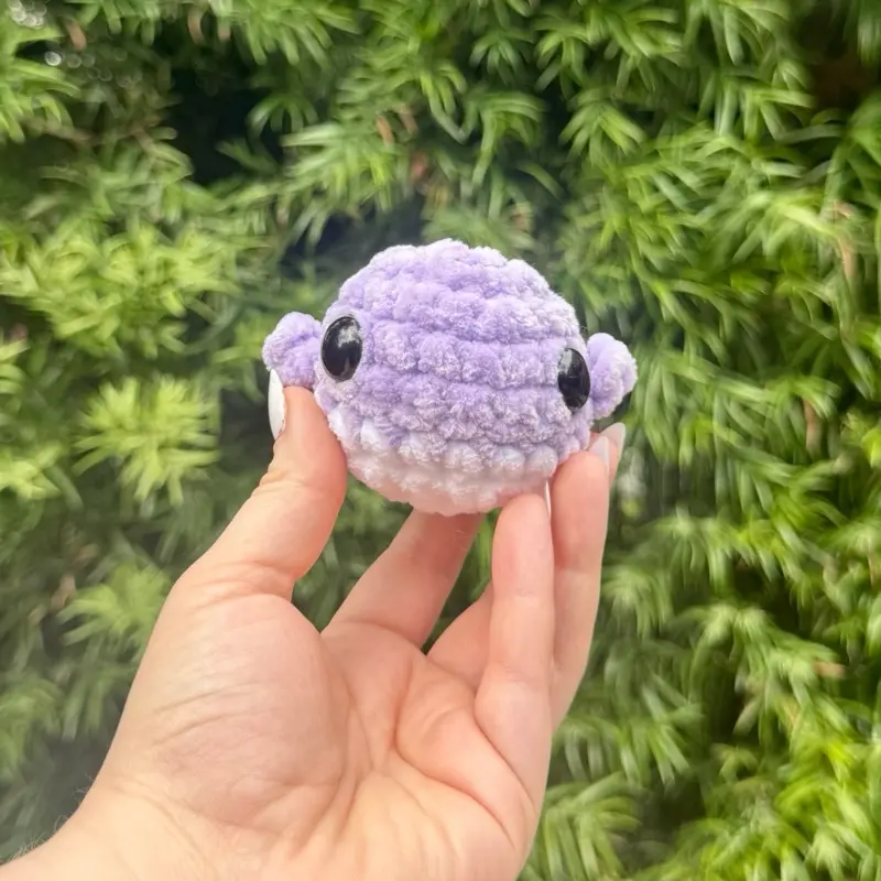 handmade crocheted - mini whale