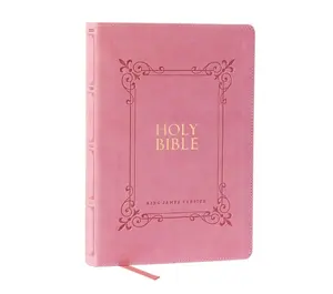 KJV Holy Bible: Large Print with 53,000 Center-Column Cross References, Pink Leathersoft, Red Letter, Comfort Print: King James Version Imitation Leather – Large Print, March 26, 2024