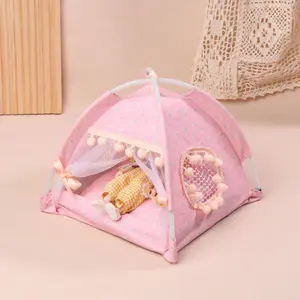 1:12 Scale Dollhouse Outdoor Scene Prop, Mini Fabric Camping Tent Model, Micro House Photo Decor Ornament (Not For Real Human Use)