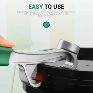 Enhanced tool for opening barrels, equipped with a lid wrench and a handle, designed specifically for disassembling can lids and barrels for household and industrial use.
