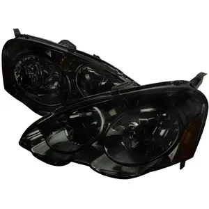 2002-2004 Acura RSX Factory Style Headlights w/ Amber Reflectors (Chrome Housing/Smoked Lens)