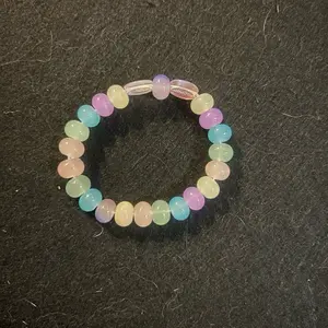 Rainbow morganite bracelet