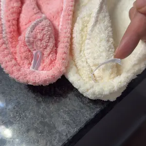 Microfiber Hair Towel Wrap for Women, 2-Pack Super-Absorbent Quick-Dry Hair Turban for All Hair Types, Anti-Frizz Large Hair Drying Towels with Button, Bathroom Premium Towel Set