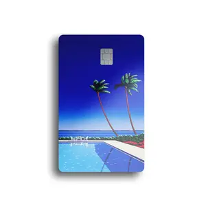 Vaporwave Poolside Card Skin