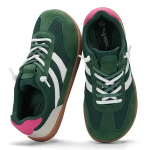 2026 NEW Men & Women Leather Barefoot Shoes,Genuine Leather Casual Sneakers for Women Memory Foam Insoles Lace Up Womens Shoes & Lightweight Women's Fashion Sneakers Non Slip Shoes for Women Footwear