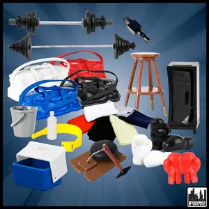 Mega Gym Accessory Set for WWE & AEW Wrestling Action Figures