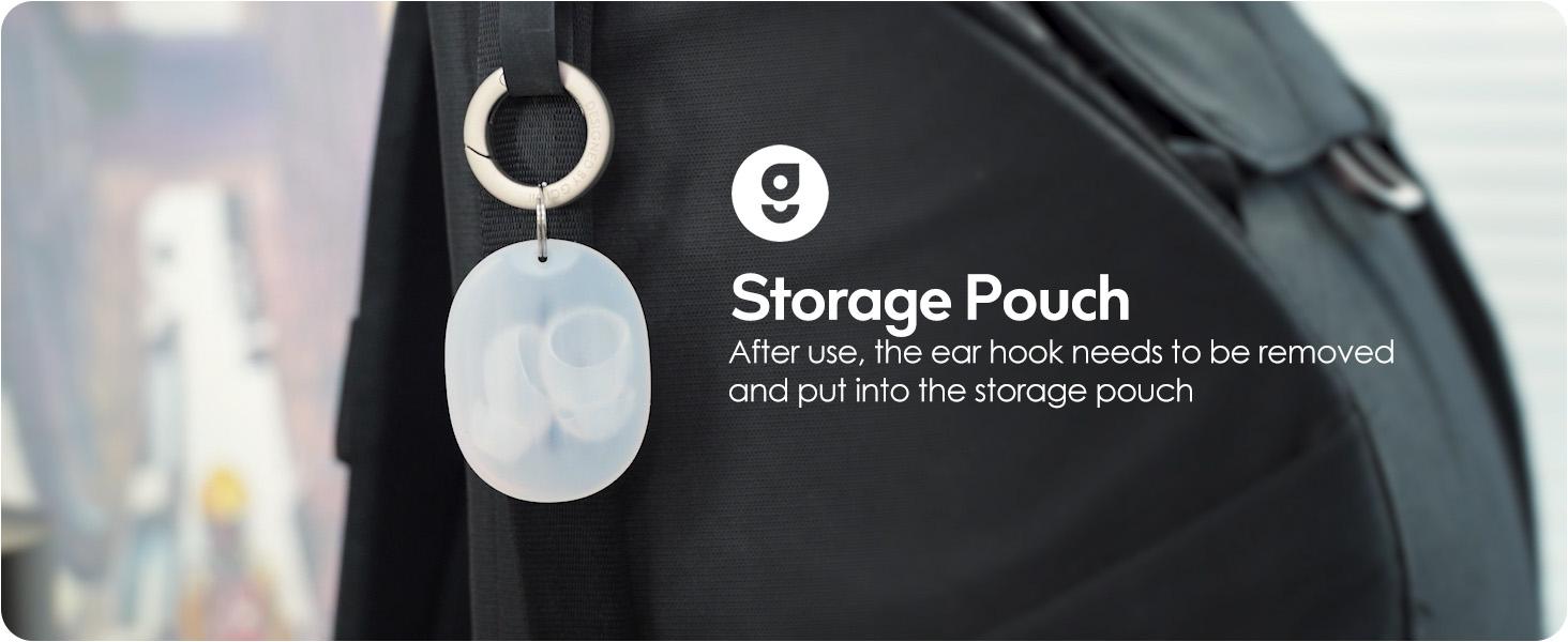 Gcioii 3 Pairs Silicone Ear Tips for Apple AirPods 4th Generation - Noise Cancelling Anti-Slip Covers with Carabiner & Handy Storage Pouch, Translucent Audio Accessories for Intense Workouts & Fitness (Cannot Be Charged With Tips)