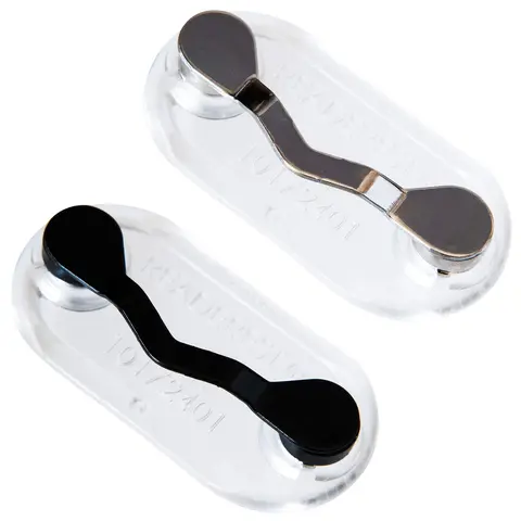 Magnetic Glasses Holder - Value Packs - Readerest | Stainless Steel & Black - Secure Magnetic Clip for Readers, Badge Reels, Sunglasses, Blue Light Glasses, Safety Glasses and Earbuds | Hands Free Eyeglass Clip, Made in USA