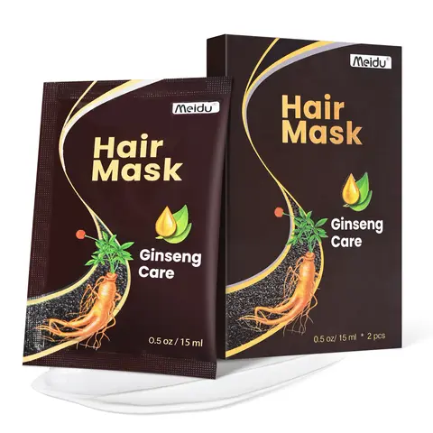 MEIDU Collagen Hair Mask, Collagen Hair Treatment, Ginseng Nourishing Repair, Smooth Moisturizer Hydrating, Styling