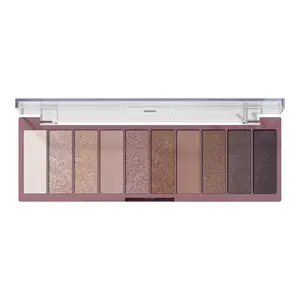 Perfect 10 Eyeshadow Palette, Ten Ultra-pigmented Shimmer & Matte Shades, Vegan & Cruelty-free, Nude Rose Gold (Packaging May Vary) Makeup Smooth Powder Silky