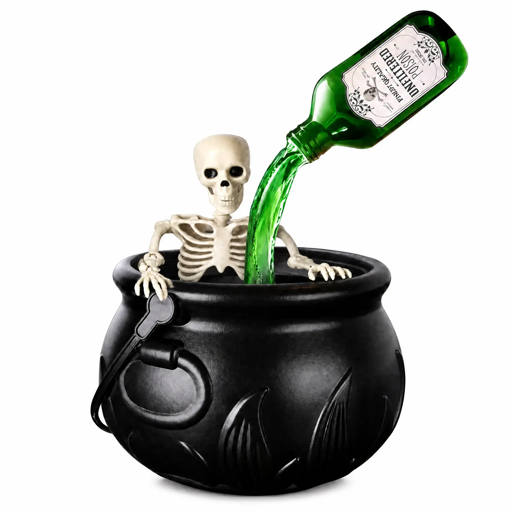 Magical Floating Potion Cauldron with Bubbling Diffuser - Halloween Decorations, Decoracion Halloween, Mystic Table Décor, Funky Home Accent, Witch Kitchen Vibe, Indoor Centerpiece, Sohochic