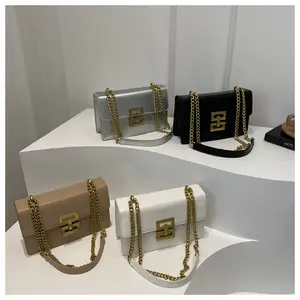 Crossbody Purses for Women Shoulder Bag Designer Satchel Handbag - Lightweight Messenger Bag with Gold Chain Strap