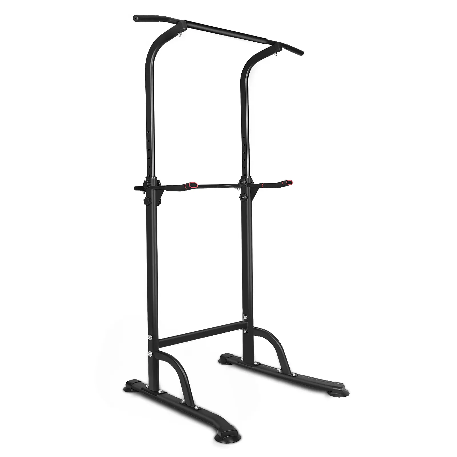 Adjustable power tower pull rod, home gym immersion station without drilling, used for full body strength training