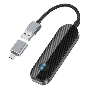 Drive with Wireless Carplay Adapter for iPhone Android Fast Connection No Latency Hands-Free Call Electronic Charger Carplay Dongle