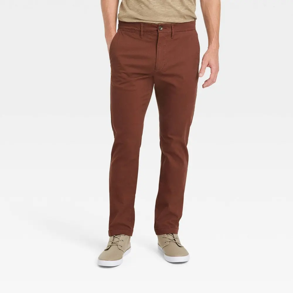 Men's Every Wear Slim Fit Chino Pants - Goodfellow & Co™ Burgundy