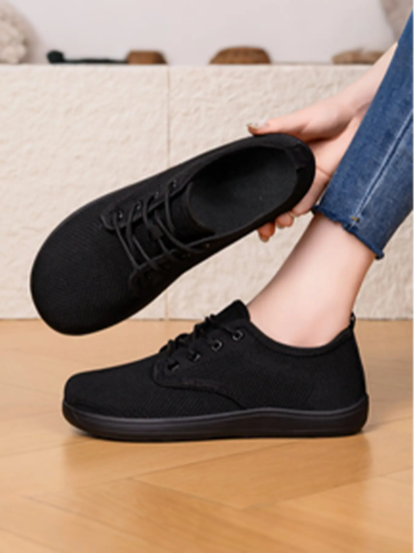 Comfortable Non-Slip Trendy Walking Shoes for Women, Trending Shoes, Breathable Textile Casual Sneakers, Lightweight Daily Wear Footwear