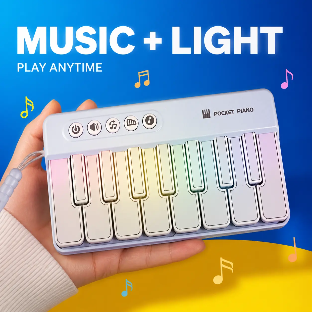 Portable Pocket Piano Mini Keyboard Everyday Music Fun & Stress Relief