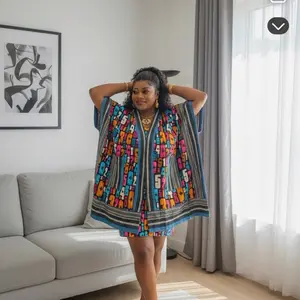 Kimono Jacket with Asooke - Vibrant Colorful Design for Comfortable Wear