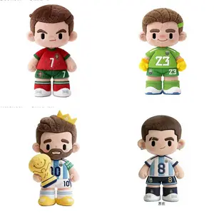 Style Soccer Star Plush Dolls, 35cm Argentina/Portugal National Team Figures - Messi/Cristiano Ronaldo/Enzo/Emiliano Martínez, Soft Stuffed Collectible Toys for Fans & Gifts