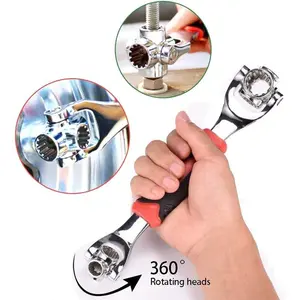 Universal Wrench 52 in 1 Socket Wrench Tool with Multifunction 360 Degree Rotating Head, Spanner Tool for Home and Car Repair