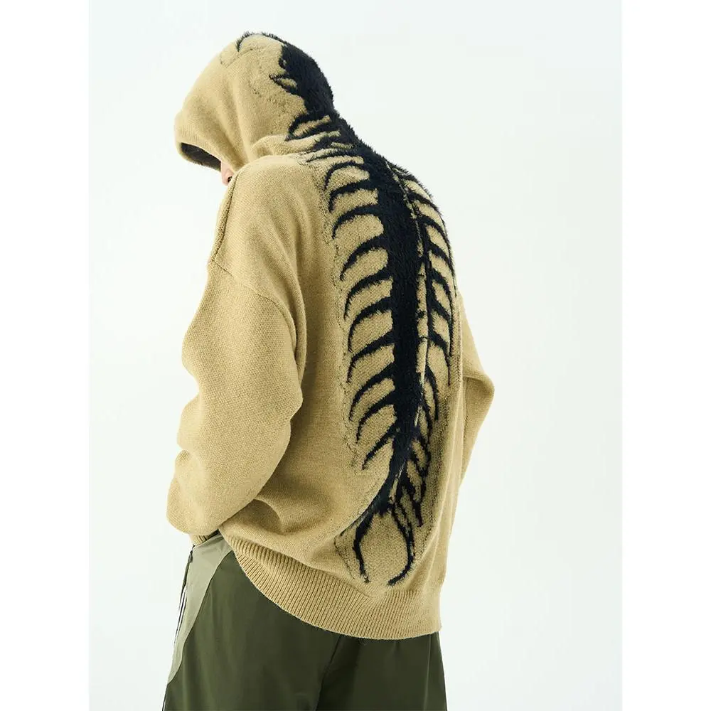 American Style Lazy Casual Holiday Style Sweater Men's Hooded Sweater Vibe Niche Design Hooded High Street Casual Loose Sweater