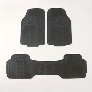 3pcs TPE Plated Car Floor Mats Automotive Floor Mats Car Interior Accessory Compatible for SUV, Sedan, Van - Waterproof Anti-Slip Heavy-Duty -Weather, to Floor Liners (Driver/Passenger/Rear Seats)mio-09