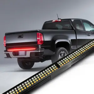 48" Tailgate Light Bar LED Truck Tailgate Light Strip with Running Brake Lights White Reverse Amber Turn Signal Lights Compatible with Toyota Tacoma Chevy Colorado Ford Ranger Honda Ridgeline