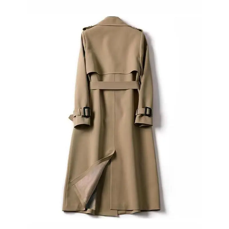 Women's Solid Double Button Belted Trench Coats, Elegant Lapel Neck Long Sleeve Coat for Fall, Winter Wear Casual Wear, Women's Casual Jackets Outerwear for Daily Wear, Winter Clothes Women, Coats for Women Women's Solid Double Button Belted Trench Coats, Elegant Lapel Neck Long Sleeve Coat for Fall, Winter Wear Casual Wear, Women's Casual Jackets Outerwear for Daily Wear, Winter Clothes Women, Coats for Women