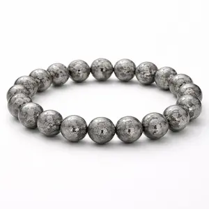 Lily Crystal Gibeon Iron Meteorite Crystal Bracelet, Beaded Bracelet with Elastic String, Pick Directly on Live. Each One is Different.