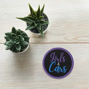 Girls and Cars Patches - Embroidered