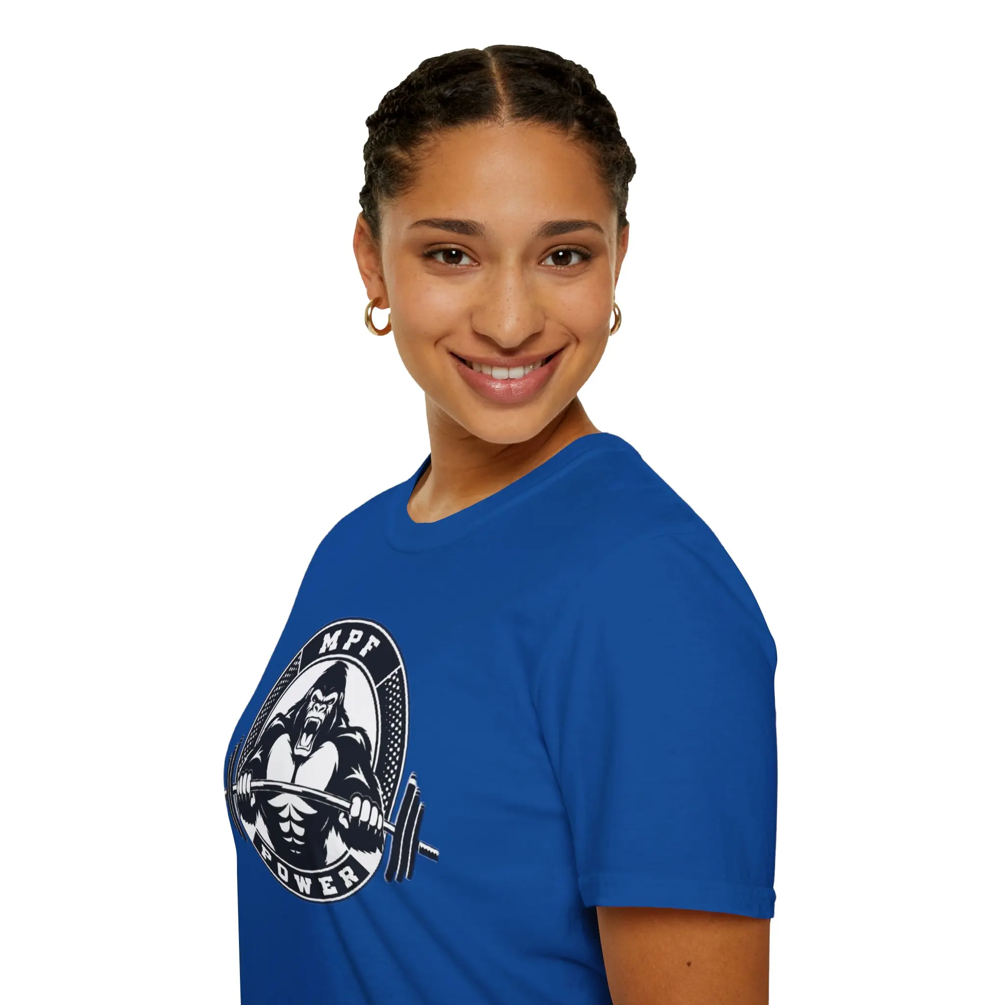 MPF Power Barbell Logo T-Shirt | Weightlifting Gym Tee