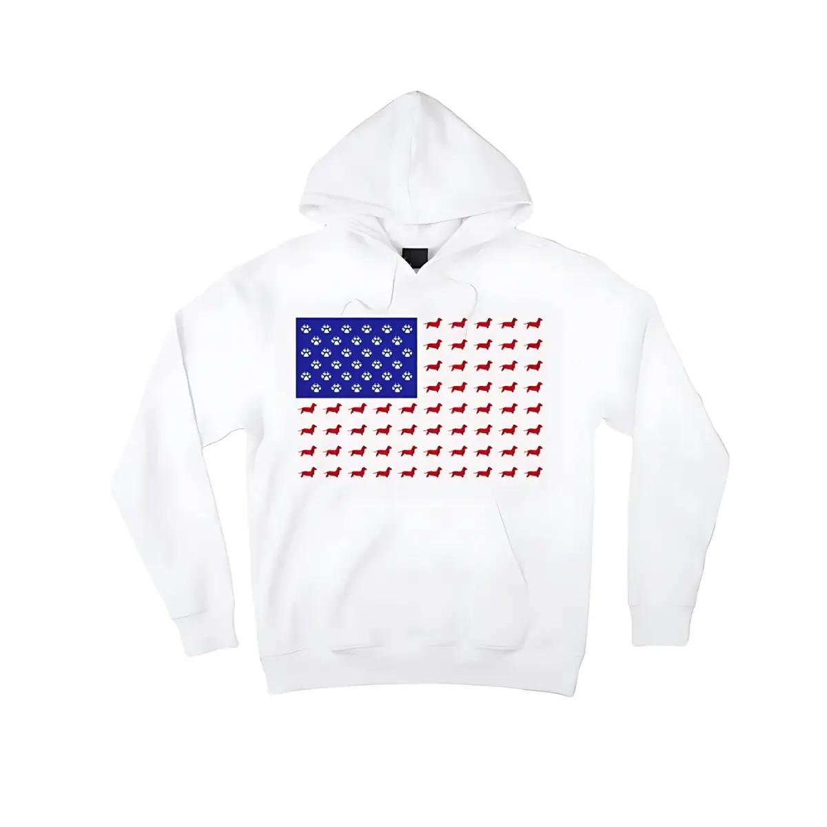 American Flag Dachshund Dog Hoodie,American Flag Dachshund Dog Sweatshirt/T-shirt