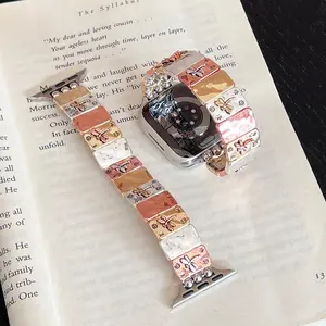 Faux Leather Watch Band, Fashionable Watch Band for Women & Men, Wearable Accessories Compatible with Apple Watch Series