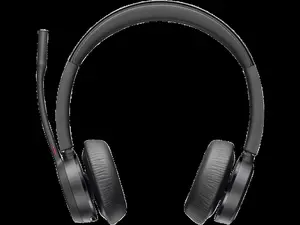 HP  Poly Voyager 4320 UC Stereo USB-A Headset with BT700 Adapter & Charging Stand, Black