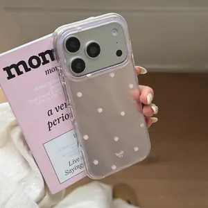 Creative Polka Dot Phone Case for Apple iPhone 17 Pro Max, Smartphone, Fashionable Protective Cover, Stylish Design for iPhone 16 Pro Max, 15 Pro Max, 14 Pro, Casing, Accessories