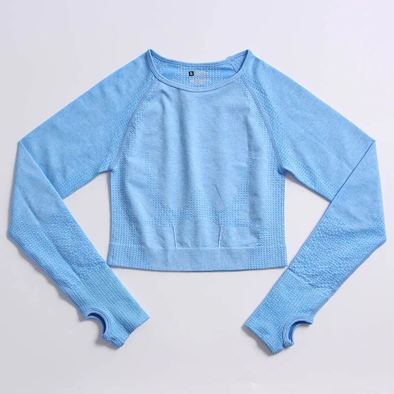 Blue long sleeved shirt