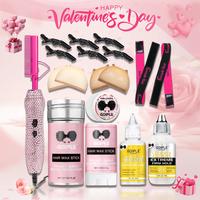 18 Counts Diamond Pink Hot Comb Set