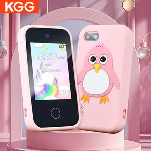 KGG Cartoon Pattern Mini Phone, Cute Smart Phone, Funny Learning Education Tool, Smart Digital Learning Devices with Game Player, Alarm Clock, Calculator & Flashlight