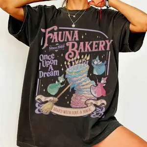 Comfort Colors Fairy Godmother Baking Shirt, Baked With Love And Magic Tee, Retro Princess Cake, Whimsical Trip, Cottagecore Vibes