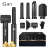 7-in-1 Ionic Powerful Hair Dryer Brush with High Speed Motor, Air Curler, Diffuser & Wrap Ends First Function - Fast Dry, Volumize, Curl, Straighten Multi-Function Hair Tool (100-120V) - Home Supplies Party Gift