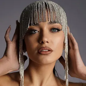Luxury tassel headband jewelry fashion ethnic style forehead chain headdress