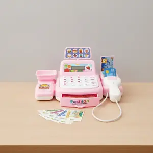 Kids Supermarket Cashier Toy Set, Includes Fake Calculator & Scanner, Sound Effects, Light Displays, Perfect Christmas Gift, Requires Batteries, Pretend Play Set