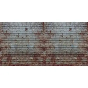 From Plain To Beautiful In Hours Ridged Metal - Corrugated 2 ft. x 4 ft. PVC Lay-in Faux Tin Ceiling Tile - #261 - (Pack of 25) / 200 sqft