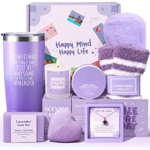 Baskets for Women, 9 count  Happy Birthday Gifts for Women,  Mothers Day Christmas Gifts Get Well Soon Basket Appreciation Ideas Box w/Tumbler Her Mom Sister  Friendship Teacher